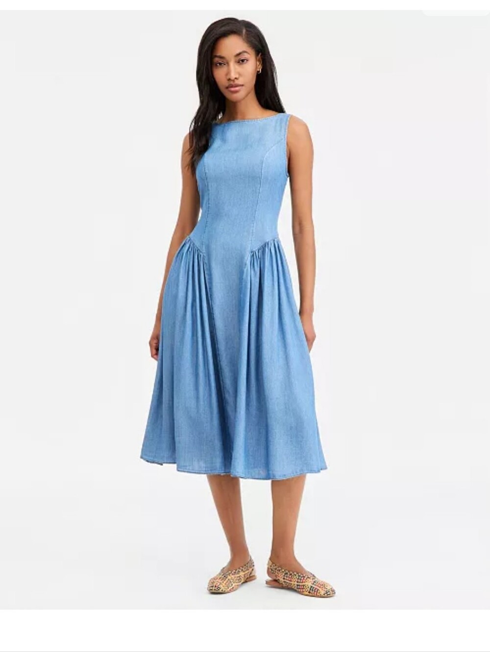 On 34th
Women's Drop-Waist Midi Dress
